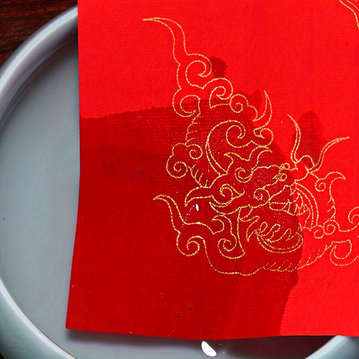 20pcs Red Spring Blank Rice Paper Spring Couplet for Winter Christmas Decor