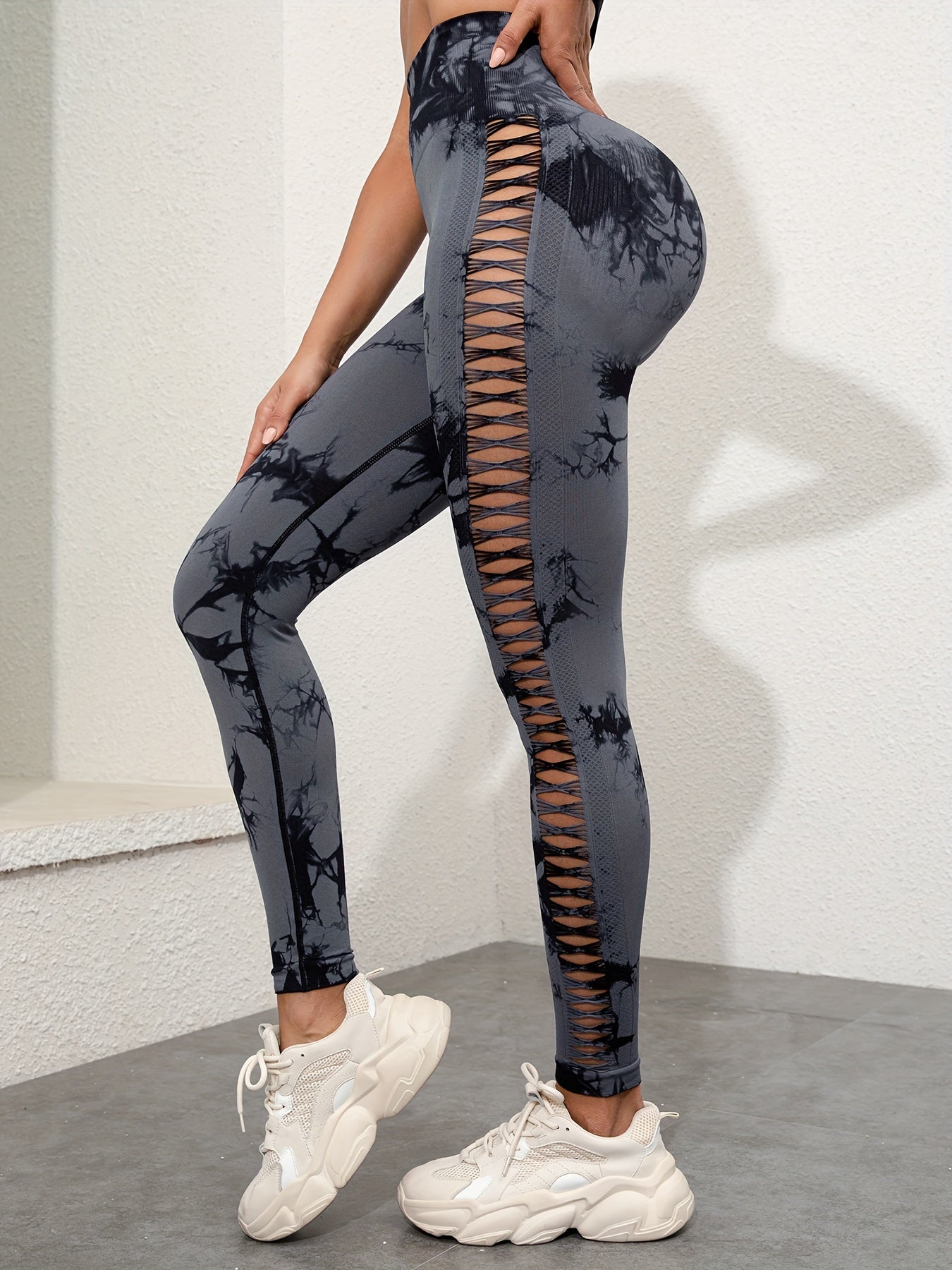 Tie Dye Workout Leggings Women Yoga Gym Athletic Pants