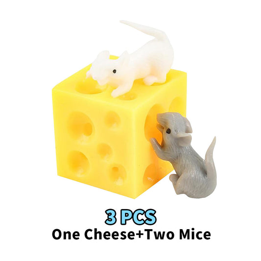 3pcs Squeeze Cheese Fidget Toys Stress Relief Gift
