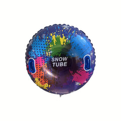 Thickened Inflatable Snow Tube PVC Sled Skiing Toy with Pump