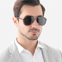 Men's Stainless Steel Polarized Sunglasses