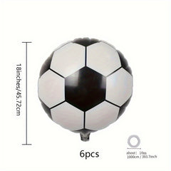 6pcs 18 inch Football Balloons Decorative Props for Sports Themed Party