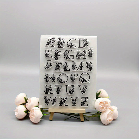 Alphabet Cartoon Transparent Stamp DIY Handcraft For Kids Teens