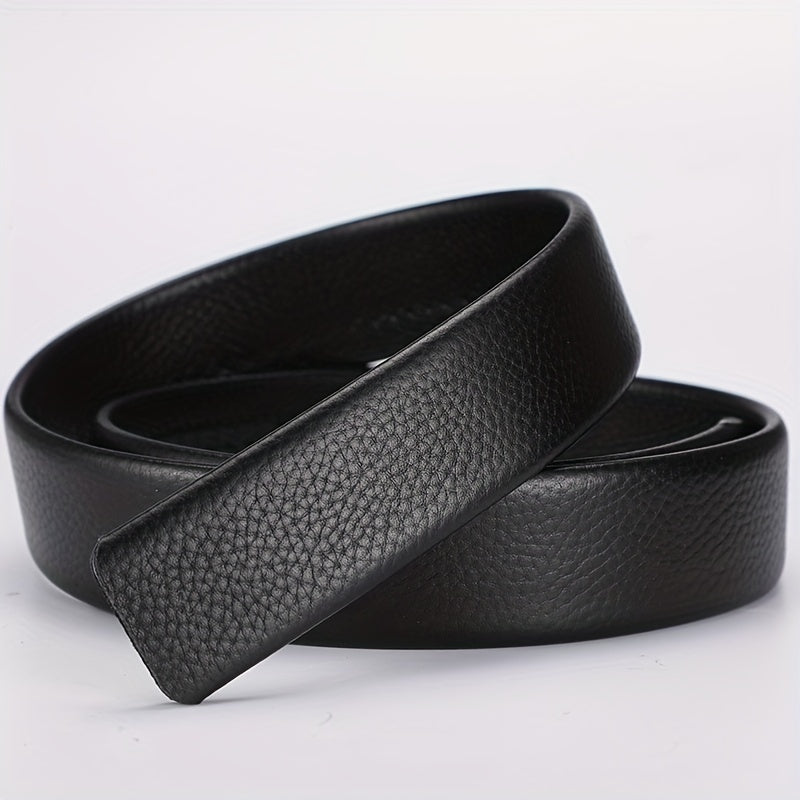Men's Leather Belt Waist Stap Without Buckle Durable Business Belt