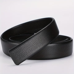 Men's Leather Belt Waist Stap Without Buckle Durable Business Belt