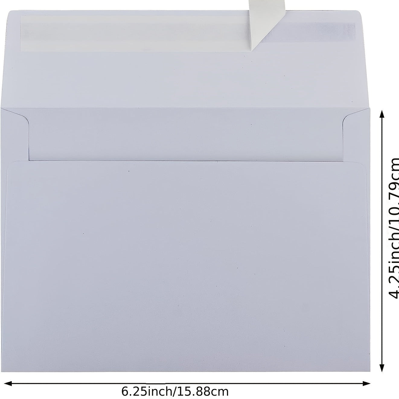 50pcs 4x6in Kraft Paper Envelopes A4 Card Invitation Postcard