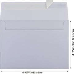50pcs 4x6in Kraft Paper Envelopes A4 Card Invitation Postcard