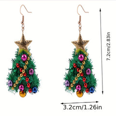 Christmas Tree Earrings DIY Felt Earrings