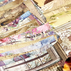 30pcs Vintage Flower Character Scrapbook Paper Set