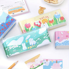 Mini Weekly Journal w/ Transparent Case Lightly Today Cartoon Notebook