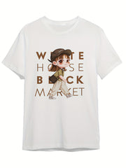 Cartoon Girl Graphic T-shirt for Kids