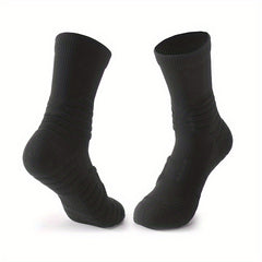 Men's Cotton Compression Socks Sports Crew Anti-slip Breathable