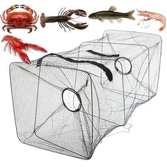Foldable Fishing Bait Trap Catcher with Portable Cast Net 8.2x17.7 inches