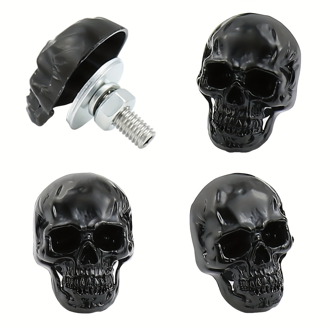 Skull Plate Screw Kit for Cars Trucks Motorcycles