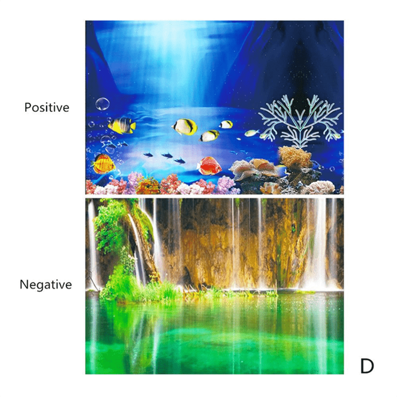KSY Aquarium Fish Tank Background Decoration Sticker Poster