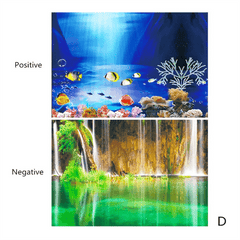 KSY Aquarium Fish Tank Background Decoration Sticker Poster