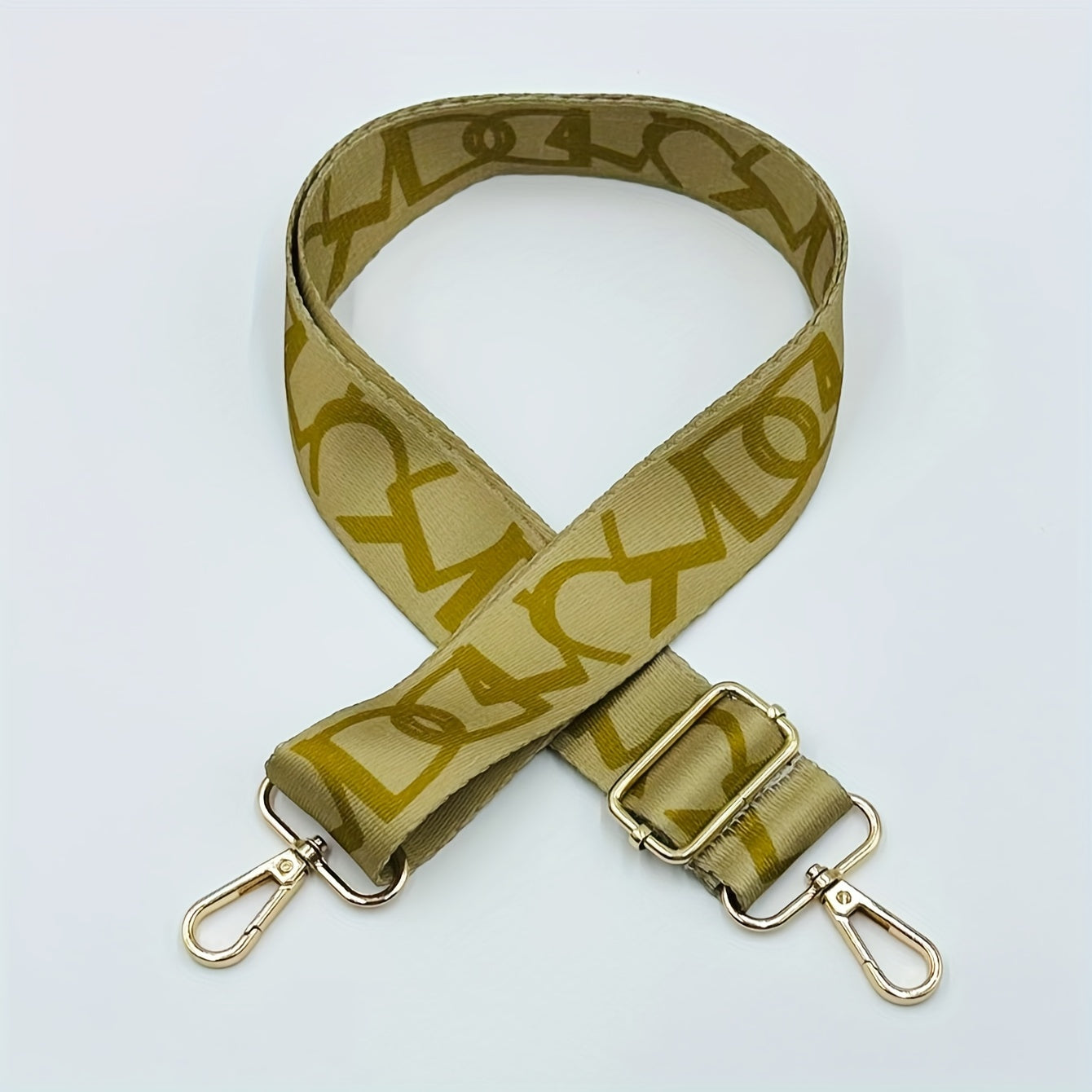Wide Geometric Pattern Bag Strap, Adjustable Shoulder Replacement