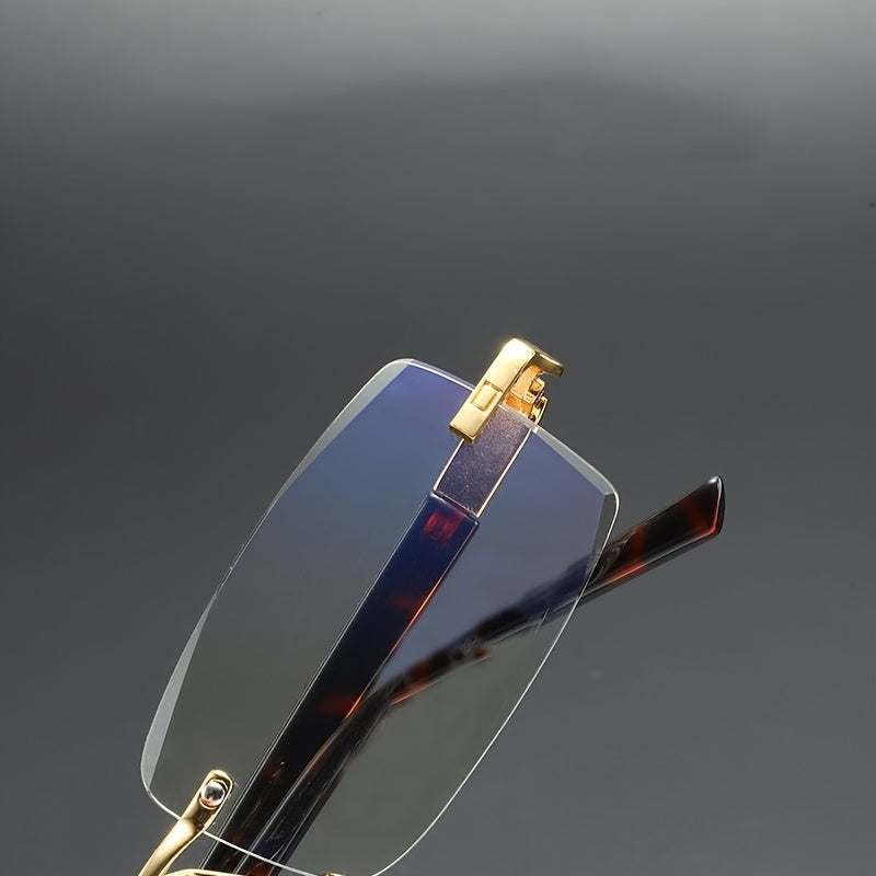 Light Blocking Rimless HD Reading Glasses