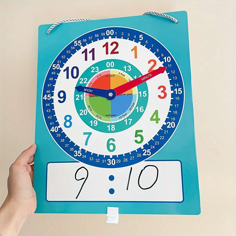Teaching Clock for Kids - Easy Read Learning Clock for Time Telling