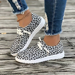 Leopard Slip On Shoes Women's Casual Lightweight Comfortable Walking Shoes