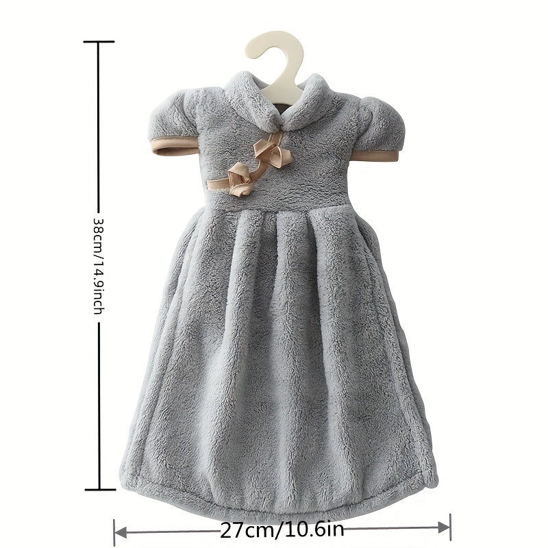 Chinese Style Soft Coral Fleece Hand Towel