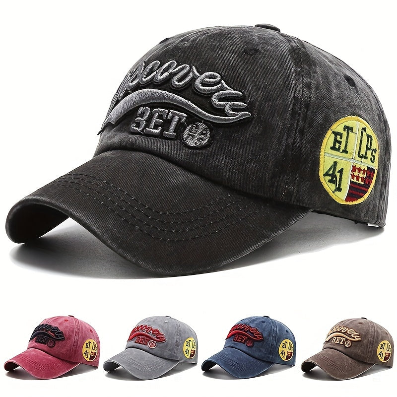 Washed Embroidered Baseball Cap Outdoor Sports