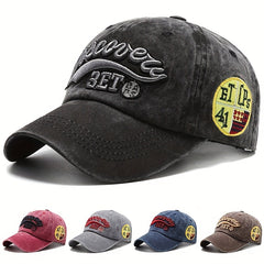 Washed Embroidered Baseball Cap Outdoor Sports