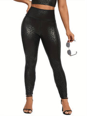 Leopard Print Yoga Pants High Waist Workout Leggings