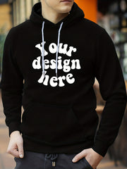 Men's Print Hoodie Casual Breathable Hooded Sweatshirt