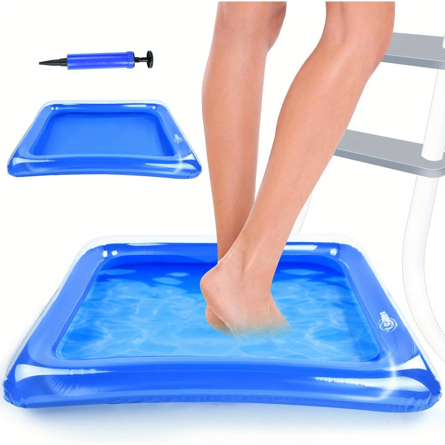 2pcs Durable PVC Inflatable Pool 58 Portable Square Sand Tray