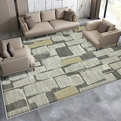 Large Modern Abstract Area Rug Anti-Slip Carpet for Living Room Bedroom