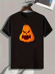 Halloween Pumpkin Print Men's Graphic T-shirt