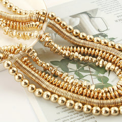 AAA Natural Golden Plated Hematite Beads for DIY Jewelry Making