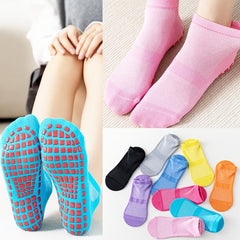 Non Slip Yoga Socks with Grip - Low Cut Breathable Pilates Barre Socks