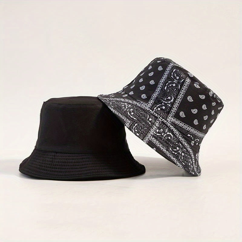Cashew Nut Print Fisherman Hat Street Sun Hat Basin Hat