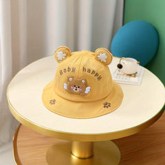 Kids Cartoon Bear Sunshade Bucket Hat