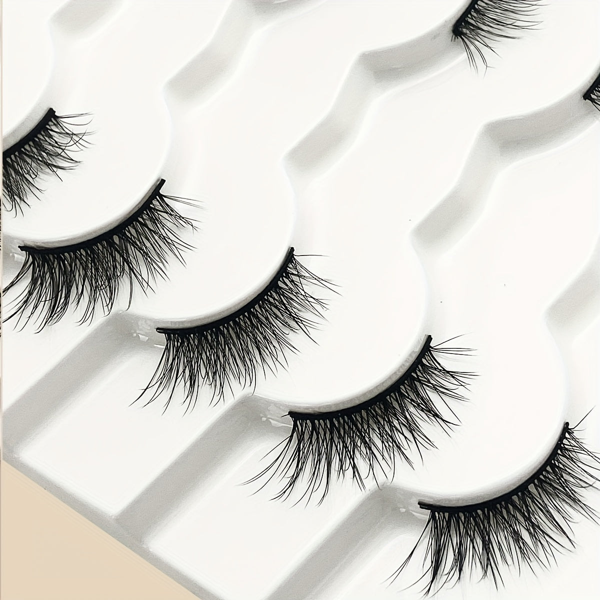 7 Pairs Cat Eye Faux Mink Lashes Cluster Fluffy False Eyelashes