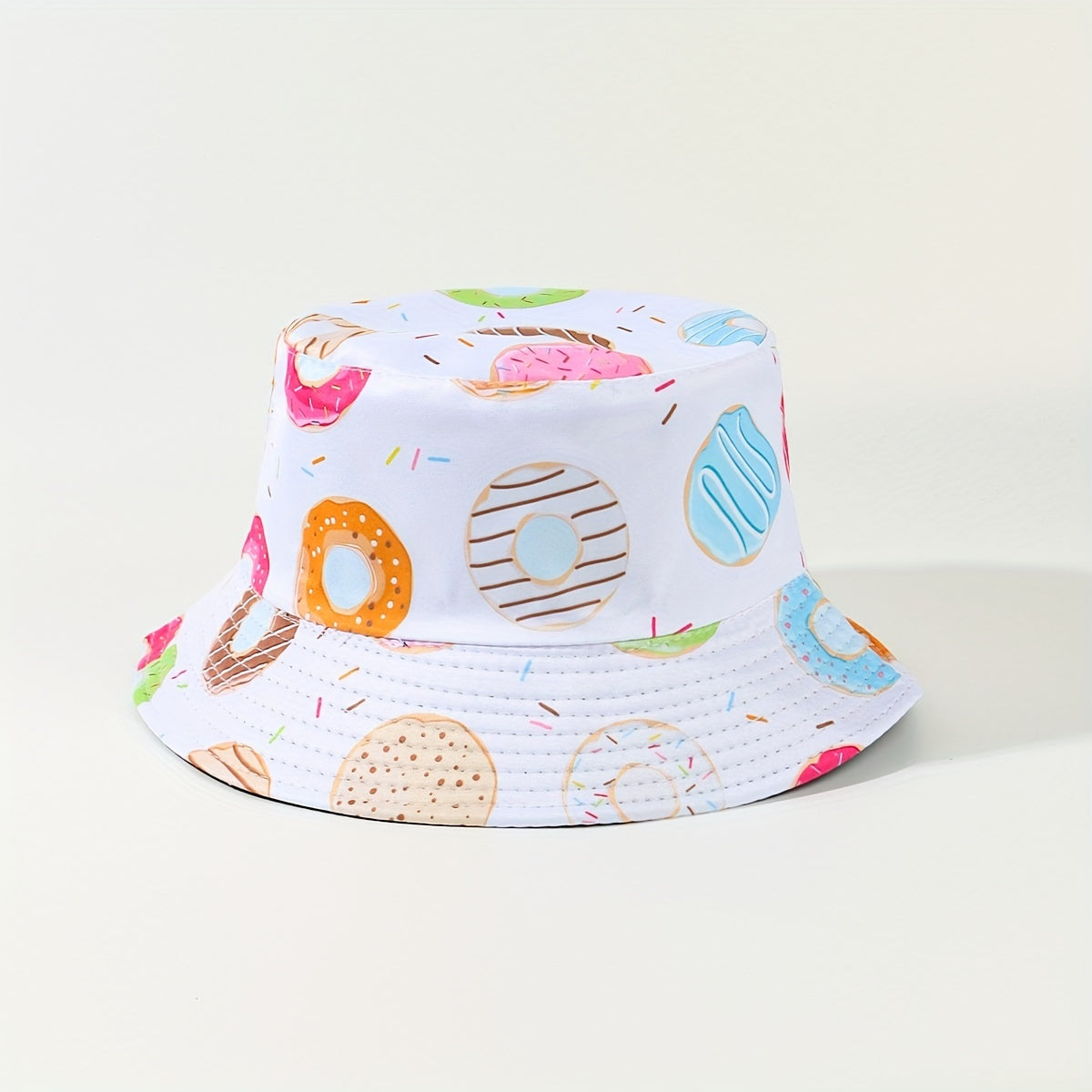 Hip Hop Cartoon Print Bucket Hat Casual Sun Hat Unisex Basin Hat