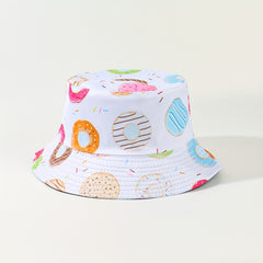 Hip Hop Cartoon Print Bucket Hat Casual Sun Hat Unisex Basin Hat