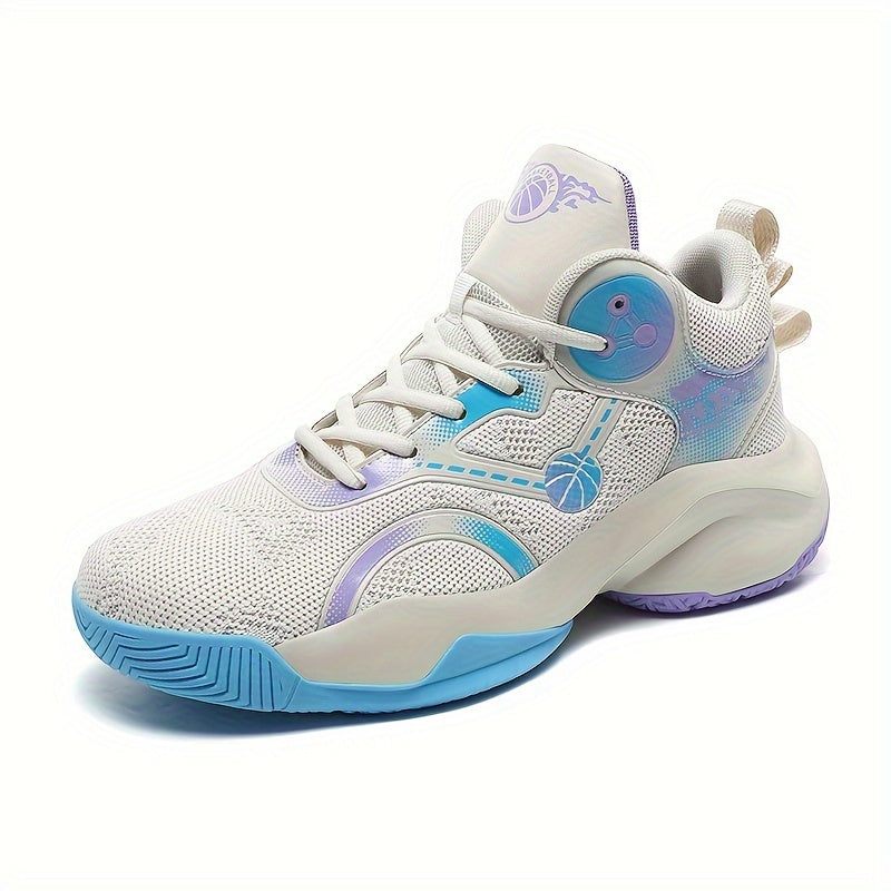 Men's High Top Basketball Shoes Non Slip Lace Up Sneakers