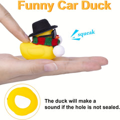 2 Pcs Duck With Hair DIY Toys For Home And Car Decor