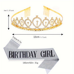 Princess Crown Hair Hoop Birthday Party Headdress Dance Accessories