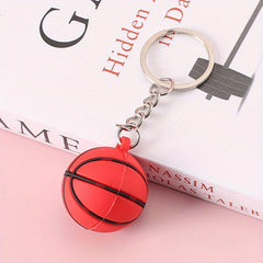 Kids Sports Keychain Set Football Soccer Basketball Tennis Creative Cartoon Gift