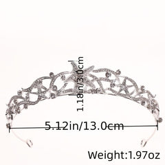 Bridal Princess Rhinestone Starfish Tiara Wedding Crown Headband