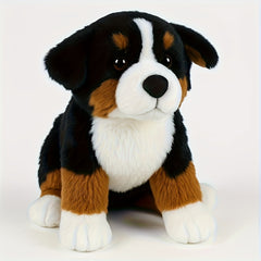 Soft Beresford Stuffed Dog Plush Toy & Collar Expressive Eyes Plush Material