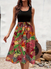 Floral Print Tank Dress for Spring & Summer