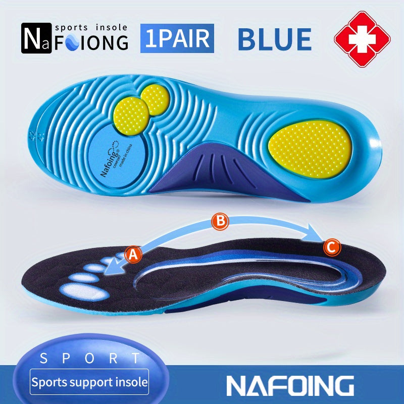 Orthopedic Sport Insoles Shock Absorption Deodorant Cushion Running Insoles