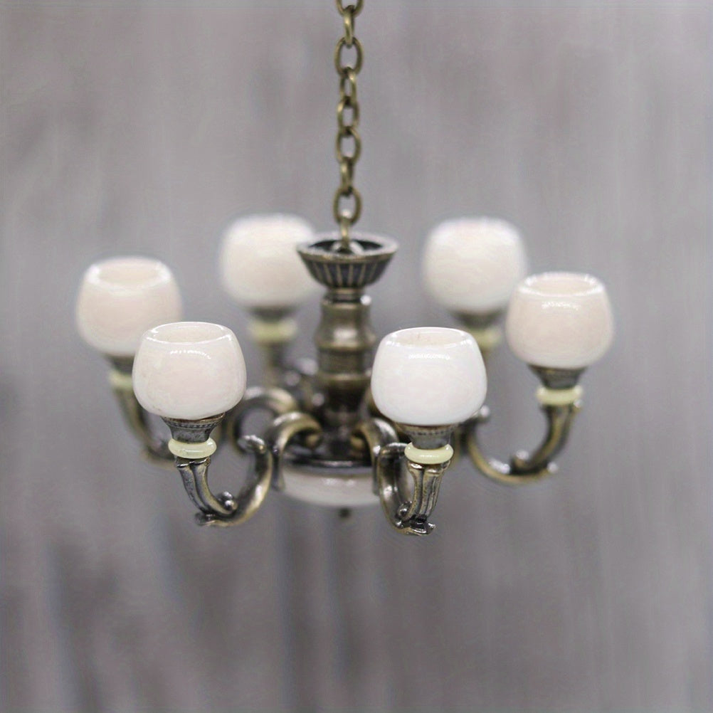 1:12 Dollhouse Lamp Chandelier Light Ceiling Lamp