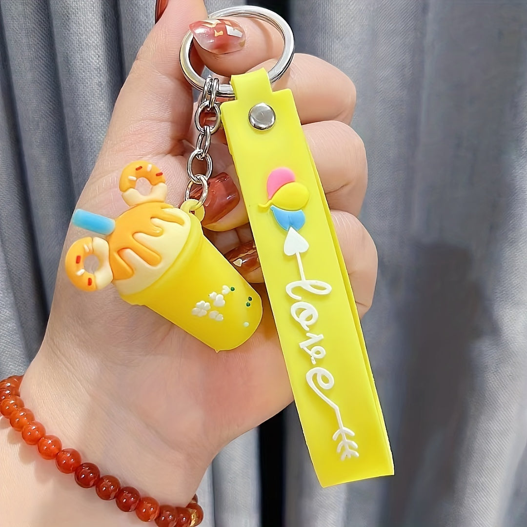 Cartoon Ice Cream Key Chain Bag Pendant Keychain