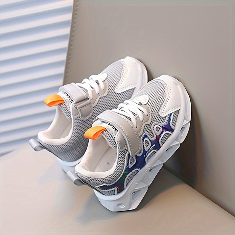 Boys Mesh Sneakers With Light Breathable Non Slip